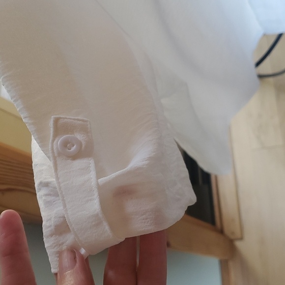 Coofandy White‎ Casual Button-Down Untuck It Bowling Sz. XL Shirt - Picture 5 of 11